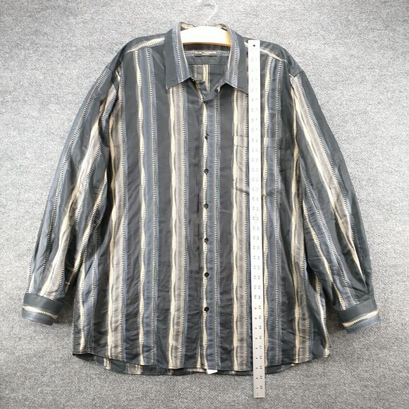 Marc Thombard Switzerland Men's Striped Button-Up Shirt Multi 46 100% Cotton - Picture 10 of 12